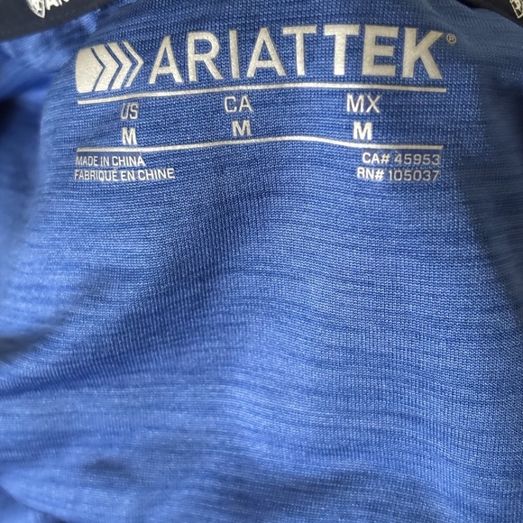 Ariat Women's Short Sleeve Blue Tee - Picture 4 of 5